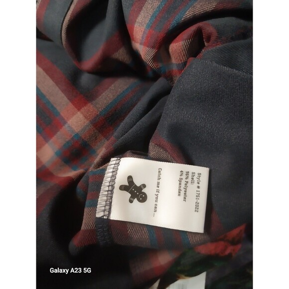 Flylow Brigette Tech Flannel Shirt Womens Medium Plaid Pearl Snap Long Sleeve - Picture 6 of 7
